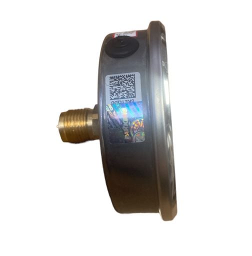 Ø100mm Arkadan Bağlantılı Gliserinli (Sıvı Dolgulu) Manometre, Basınç Ölçerler